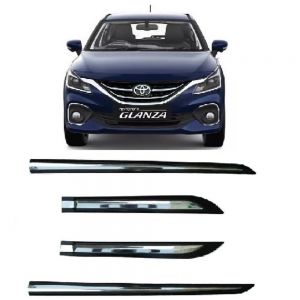 Door Side Beading For Glanza  - Silver & Black